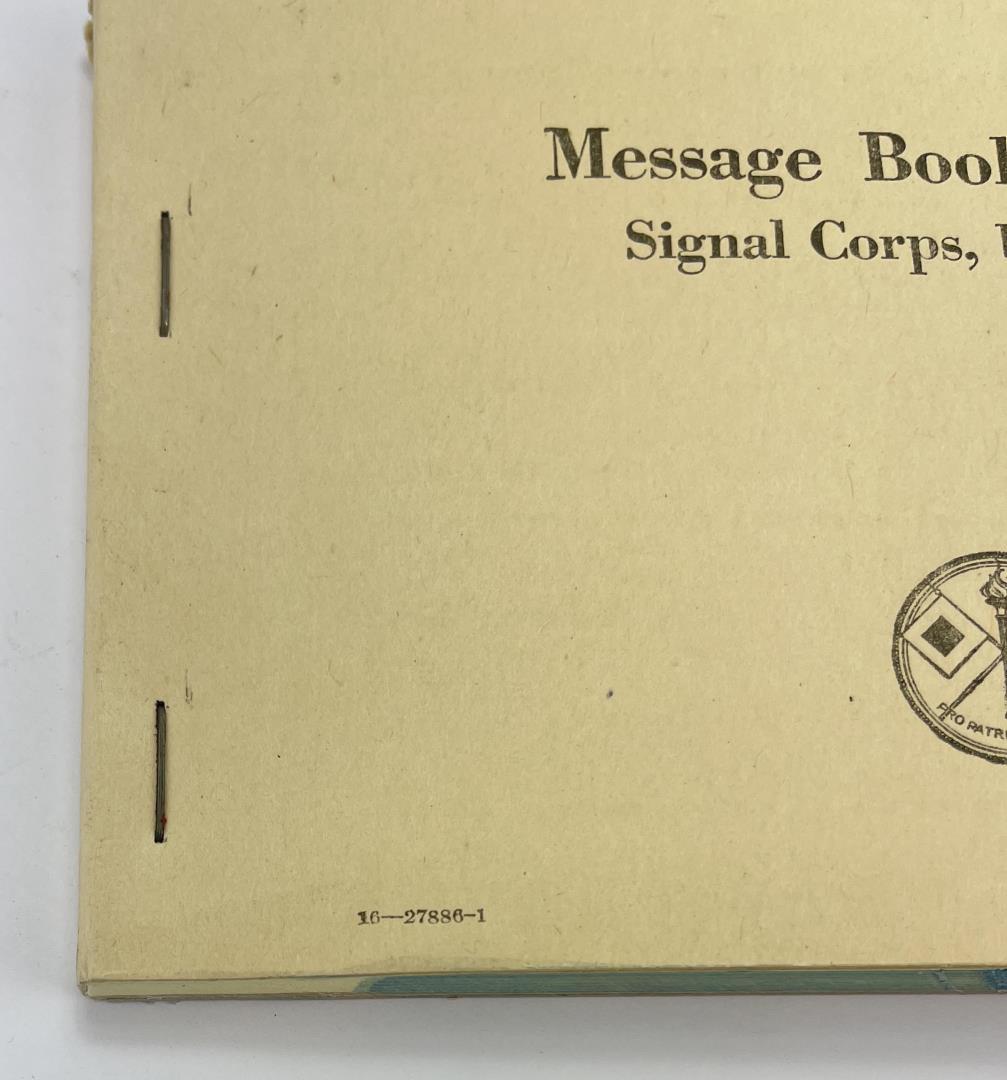 WW2 M-210 Message Books with Pigeon Paper