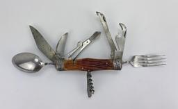 Mess Kit Multi Tool with Bone Handles