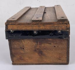 Antique Wood Doll Trunk