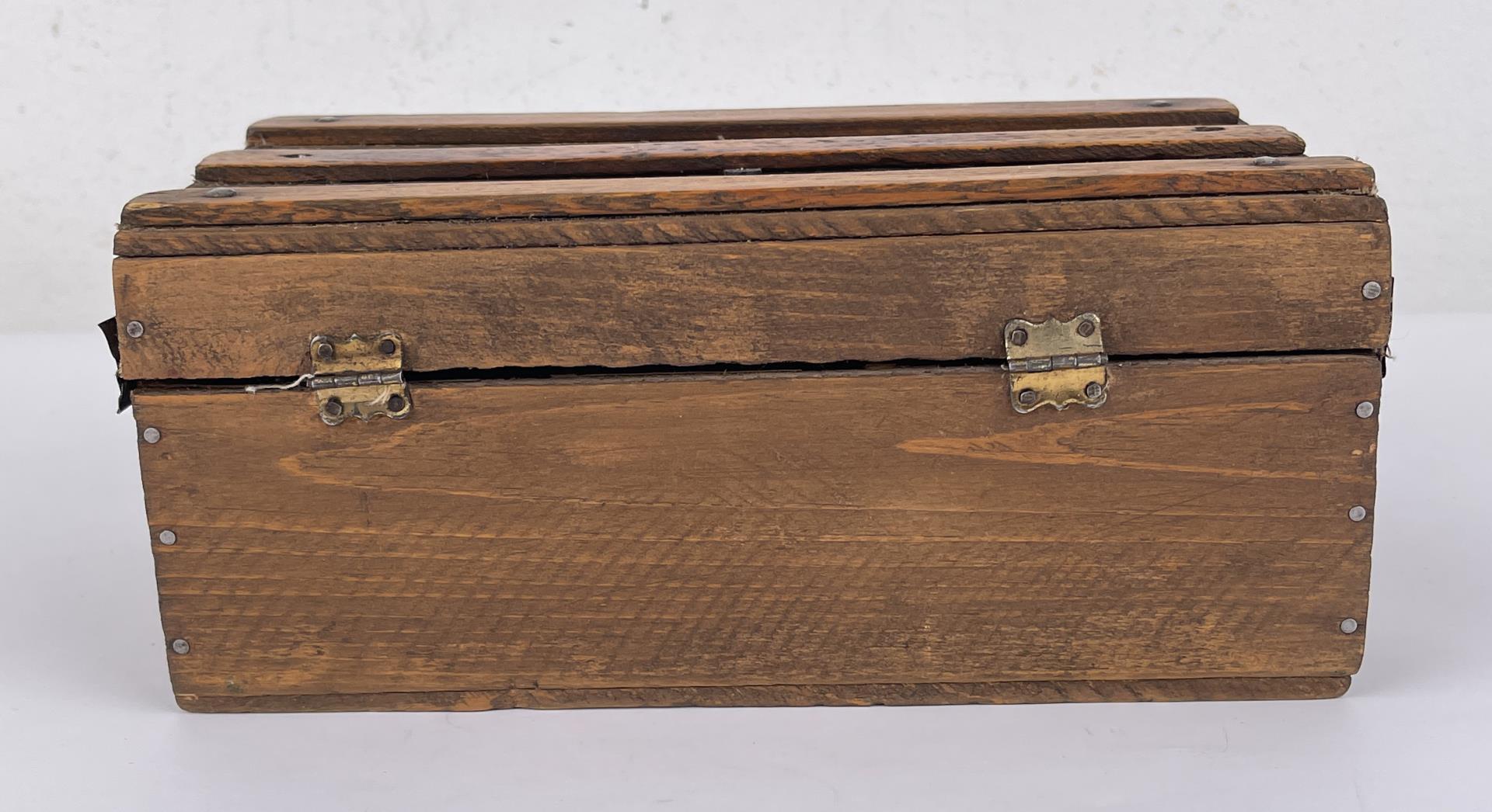 Antique Wood Doll Trunk