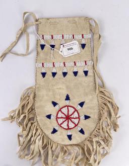 Plains Native American Indian Beaded Bag