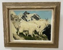 Norman Adams Mountain Goats Oil Painting