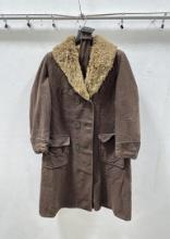 WW2 Swedish Shearling Wool Overcoat