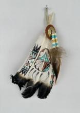 Native American Indian Feather Fan