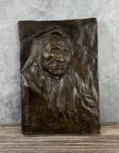 Ace Powell Montana Native American Indian Bronze