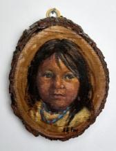 Arlene Hooker Fay Native American Girl Painting