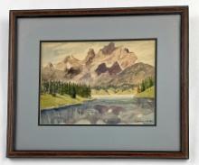 Leonard Reedy Montana Rockies Watercolor Painting