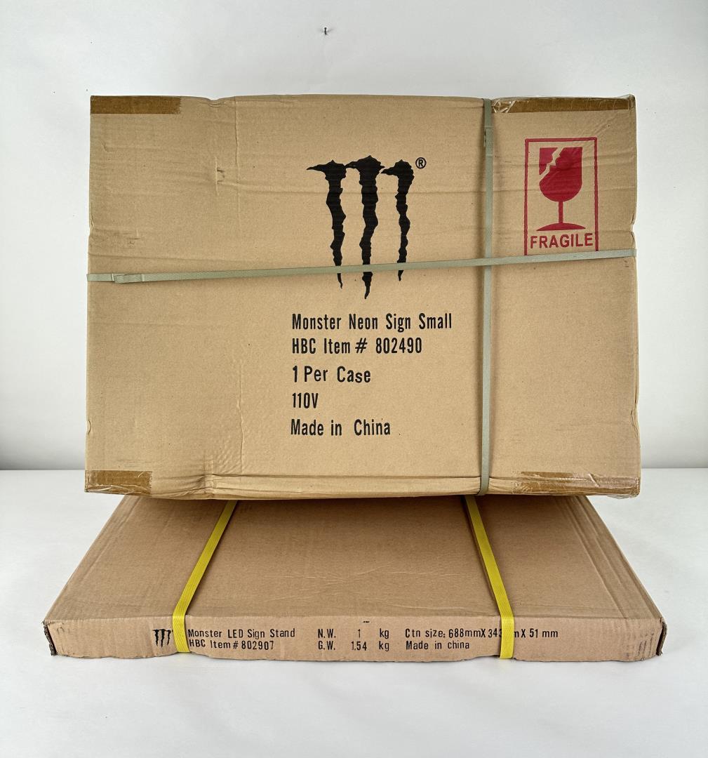 Monster Energy Drink Sign Unopened