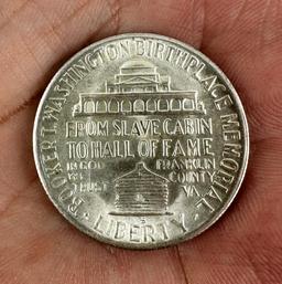 1946 S Booker T Washington Silver Half Dollar Coin