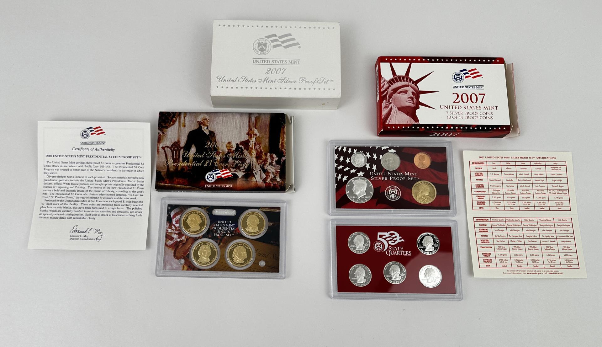 2007 US Mint Silver Proof Set