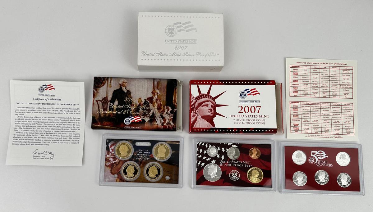 2007 US Mint Silver Proof Set