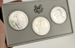 1983 P D S Silver Dollar 23rd Olympiad Coin Set