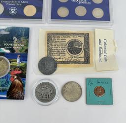 Collection Of Coins And Medals