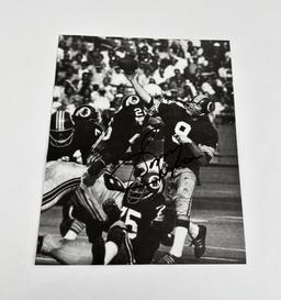 Sonny Jurgensen Redskins Quarterback Signed Photo