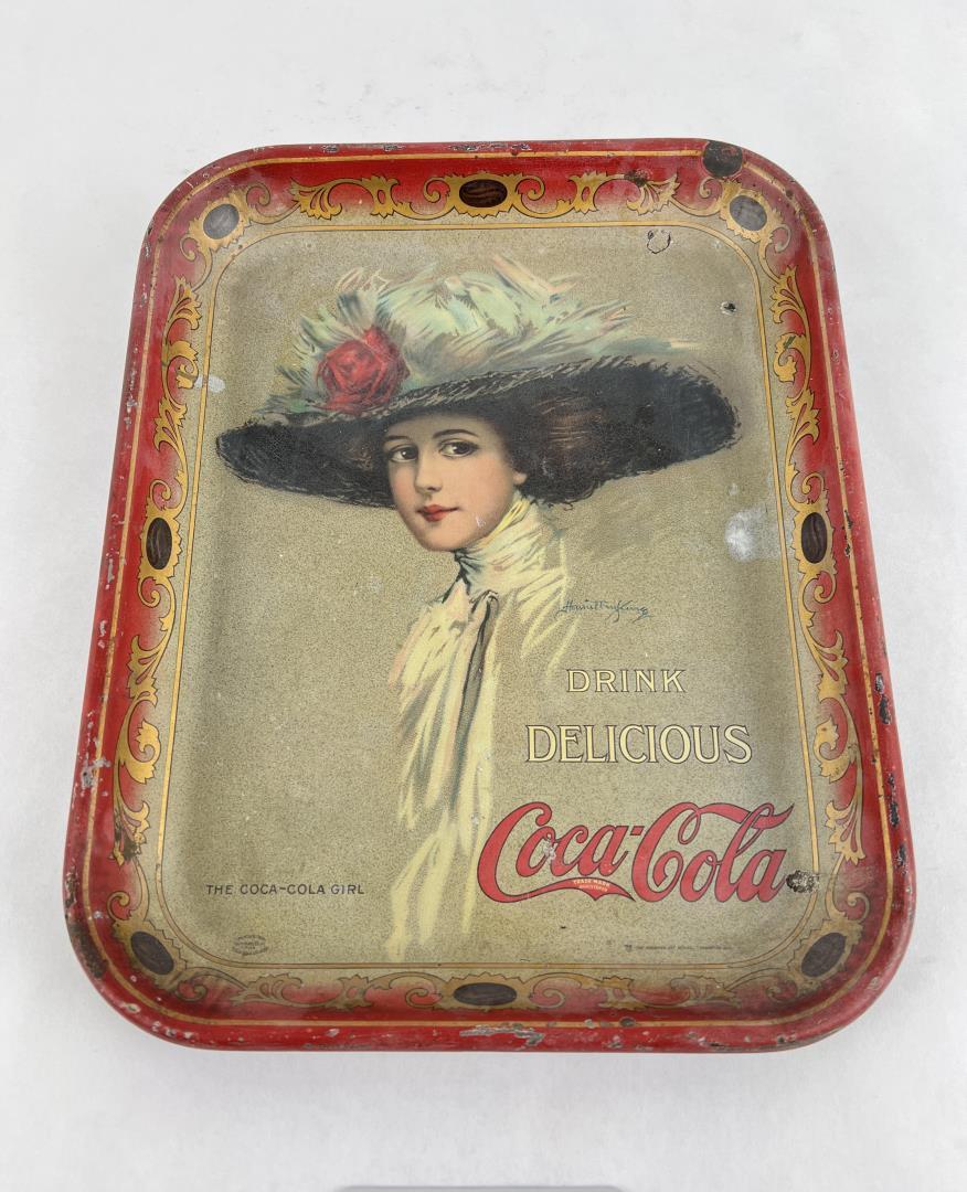 1910 The Coca Cola Girl Tray Hamilton King