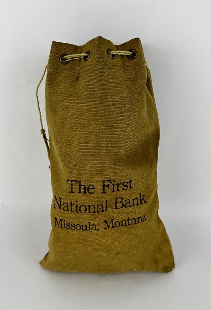 First National Bank Missoula Montana Coin Bag