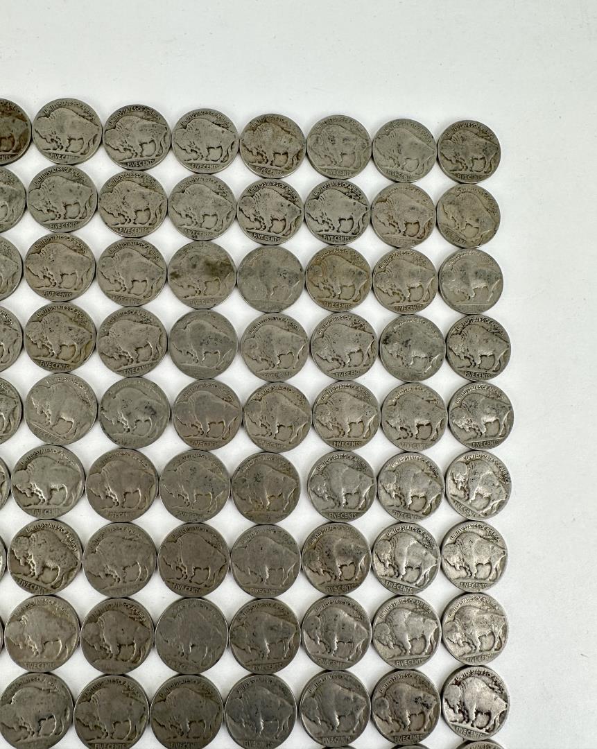 Large Group of Buffalo Nickels