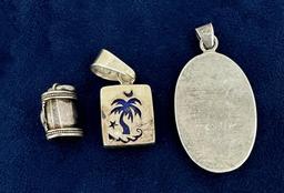 Sterling Silver Lapis Lazuli Pendants