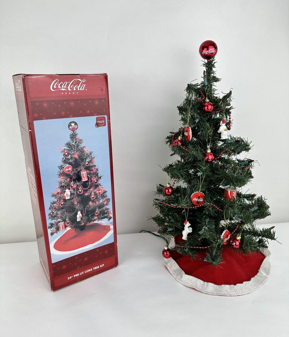 Coca Cola 24" Pre Lit Christmas Tree