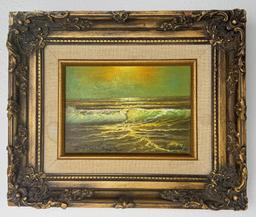 Winslow Oil On Canvas Seascape Painting