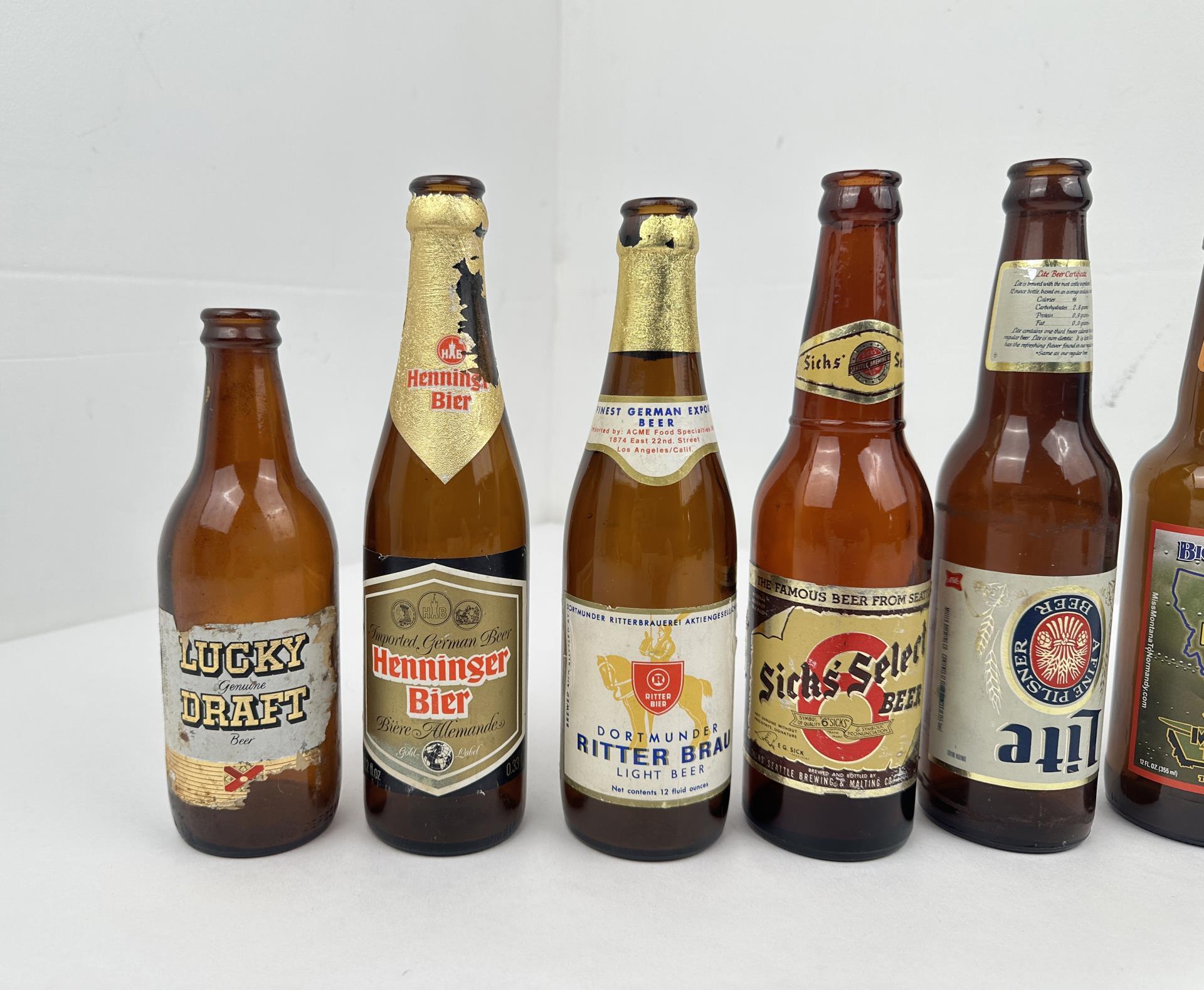Group of Vintage Beer Bottles