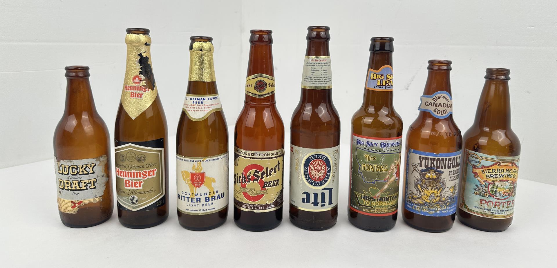 Group of Vintage Beer Bottles