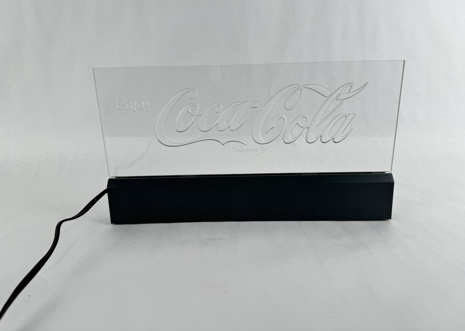 Coca Cola Edgelight Register Topper Sign