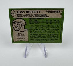 1978 Topps Tony Dorsett 315 Football Rookie Card