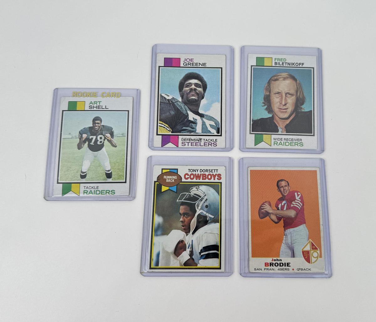 Group Of Vintage NFL Football Cards