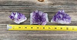 Collection of Brazilian Amethyst Mineral Specimens