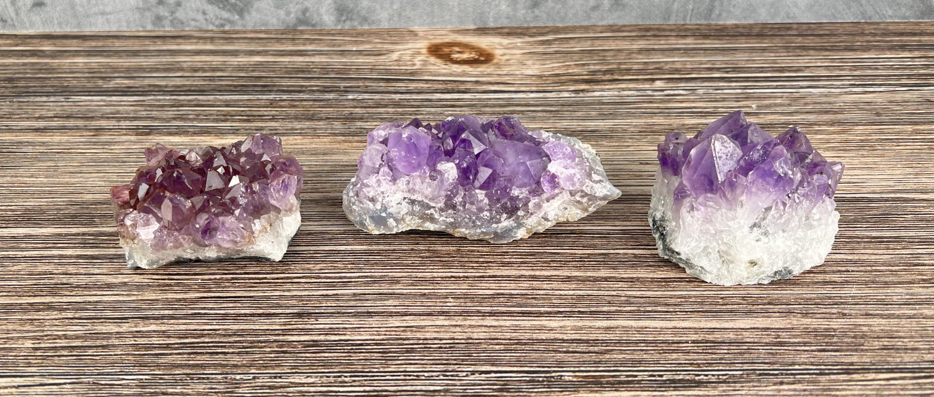 Collection of Brazilian Amethyst Mineral Specimens