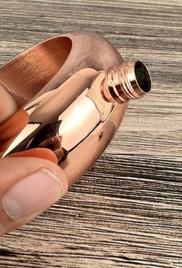 Copper Tone Bracelet Flask