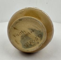 Faith Swan Sioux Indian South Dakota Pottery Vase