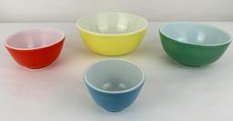Pyrex Primary Colors 4 Piece Mixing Bowl Set