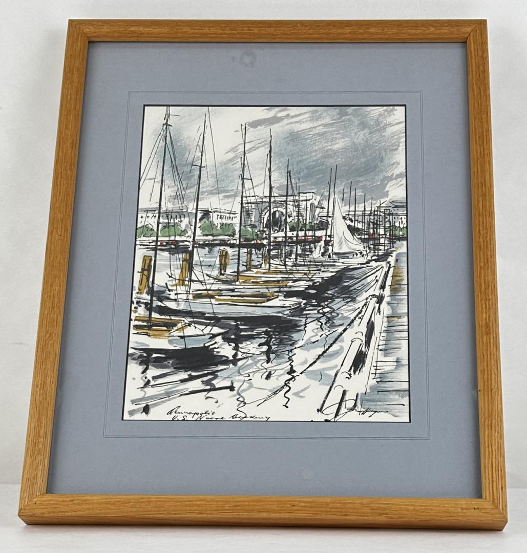 John Haymson US Naval Academy Annapolis Serigraph