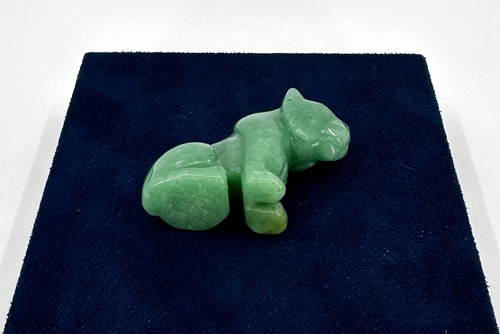 Carved Jadeite Lion Fetish