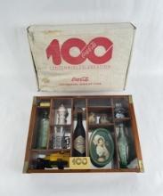 Coca Cola Centennial Display Case Shadow Box