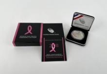 2018 P Silver 1 Dollar Breast Cancer Awareness