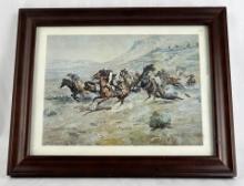 Charles M Russell Print The Surprise Attack