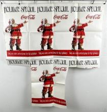 1970s Coca Cola Christmas Santa Printer Clip Sheet