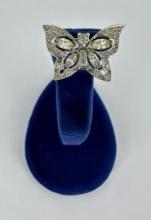 Trifari Rhinestone Butterfly Brooch