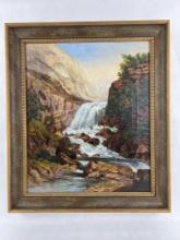 Yosemite National Park Oil on Canvas Painting