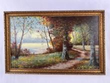 Lorenz E Griffith Oil on Board Painting