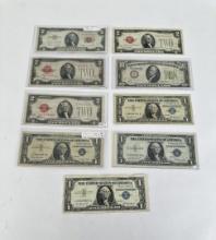 Silver Certificates and Red Seal Notes