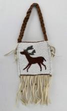 Plateau Native American Indian Beaded Bag