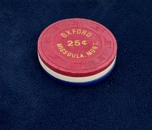 Oxford Bar Missoula Montana Poker Straddle Chip