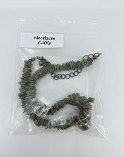 Navajo Turquoise Sterling Silver Necklace
