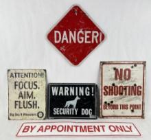 Collection Of Metal Signs