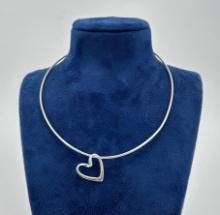 Sterling Silver Heart Necklace