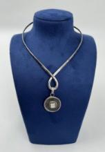 Chinese Sterling Silver Coin Necklace